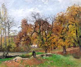 Le Ru de Montbuisson, Louveciennes 1869 by Camille Pissarro