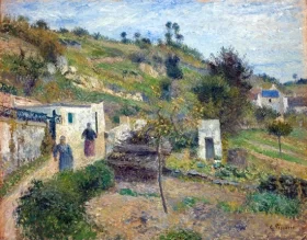 Les Coteaux d'Auvers 1882 by Camille Pissarro