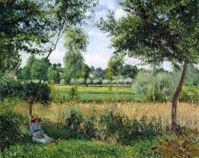 Morning Sunlight Effect, Eragny 1899 by Camille Pissarro Morning Sunlight Effect, Eragny 1899 by Camille Pissarro