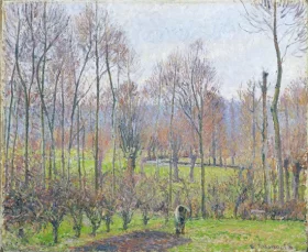 Peupliers, temps gris, Éragny 1895 by Camille Pissarro Peupliers, temps gris, Éragny 1895 by Camille Pissarro