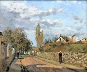 Street in Pontoise 1872 by Camille Pissarro
