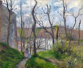 The "Royal Palace" at the Hermitage, Pontoise 1879 by Camille Pissarro