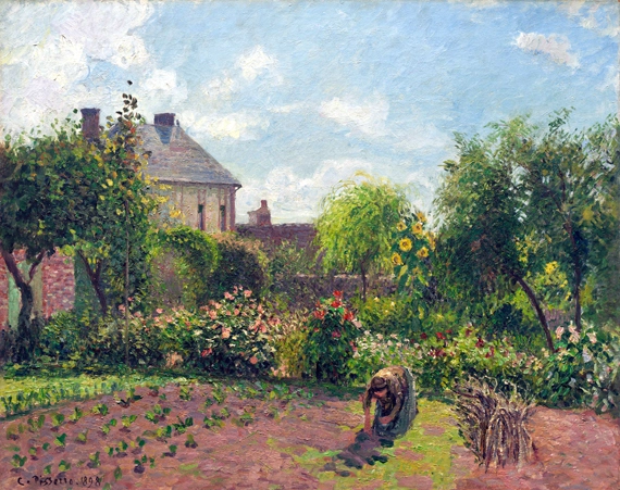 The Artist's Garden at Eragny 1898 by Camille Pissarro