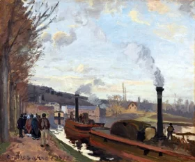 The Seine near Port Marly, 1872 by Camille Pissarro The Seine near Port Marly, 1872 by Camille Pissarro