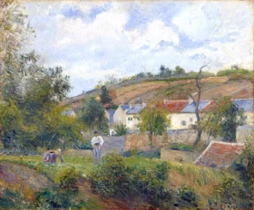 Un coin de l'Hermitage, Pontoise, 1878 by Camille Pissarro Un coin de l'Hermitage, Pontoise, 1878 by Camille Pissarro