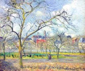Verger à Saint-Ouen-l'Aumône en hiver 1877 by Camille Pissarro Verger à Saint-Ouen-l'Aumône en hiver 1877 by Camille Pissarro