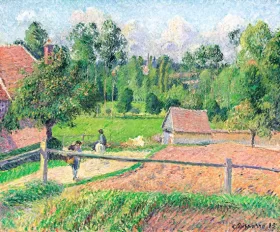 View from the Artist's Window, Eragny 1885 by Camille Pissarro View from the Artist's Window, Eragny 1885 by Camille Pissarro