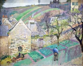 Coteau de l'Hermitage, Pontoise 1873 by Camille Pissarro Coteau de l'Hermitage, Pontoise 1873 by Camille Pissarro