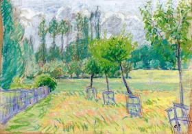 Etude de Pommiers à Eragny by Camille Pissarro Etude de Pommiers à Eragny by Camille Pissarro