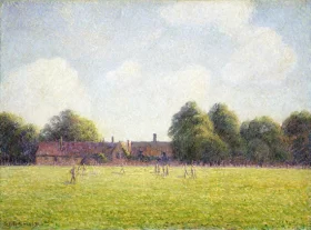 Hampton Court Green 1891 by Camille Pissarro Hampton Court Green 1891 by Camille Pissarro