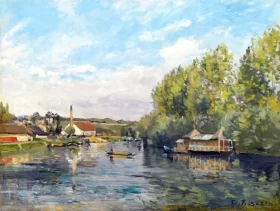 La Seine à Port-Marly 1872 by Camille Pissarro