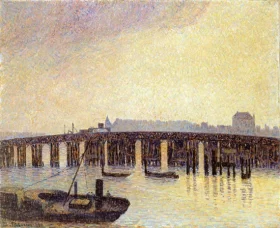 Old Chelsea Bridge, London 1890 by Camille Pissarro