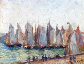 Régates Dans le Port Du Havre 1903 by Camille Pissarro Régates Dans le Port Du Havre 1903 by Camille Pissarro