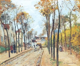 The Boulevard des Fossés 1872 by Camille Pissarro
