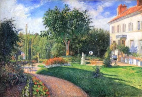 The Garden of Les Mathurins at Pontoise 1876 by Camille Pissarro