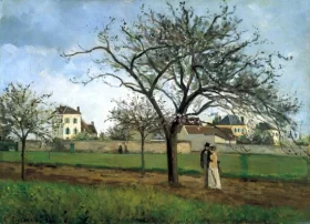 La maison du père Gallien à Pontoise, 1866 by Camille Pissarro La maison du père Gallien à Pontoise, 1866 by Camille Pissarro