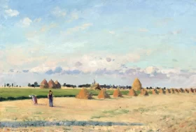Landscape, Ile-de-France 1873 by Camille Pissarro Landscape, Ile-de-France 1873 by Camille Pissarro