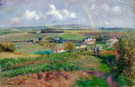 L'Arc-en-ciel, Pontoise, 1877 by Camille Pissarro L'Arc-en-ciel, Pontoise, 1877 by Camille Pissarro