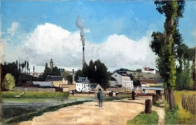 Banks of the Oise at Pontoise 1867 by Camille Pissarro