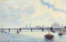 Charing Cross Bridge, London 1890 by Camille Pissarro Charing Cross Bridge, London 1890 by Camille Pissarro