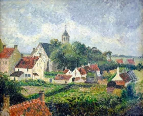 Le village de Knocke 1894 by Camille Pissarro Le village de Knocke 1894 by Camille Pissarro