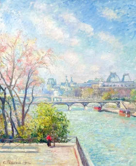 Le Louvre, Matin, Printemps 1902 by Camille Pissarro