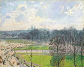 The Garden of the Tuileries on a Winter Afternoon 1899 by Camille Pissarro The Garden of the Tuileries on a Winter Afternoon 1899 by Camille Pissarro