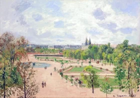 Le Jardin des Tuileries, matinée de printemps, temps gris, 1899 by Camille Pissarro Le Jardin des Tuileries, matinée de printemps, temps gris, 1899 by Camille Pissarro