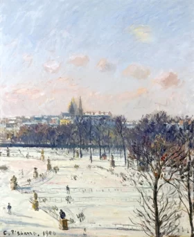 Le Jardin des Tuileries, Effet de Neige 1900 by Camille Pissarro Le Jardin des Tuileries, Effet de Neige 1900 by Camille Pissarro