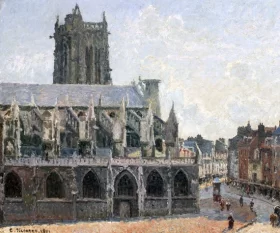 L'église saint-jacques à Dieppe, 1901 by Camille Pissarro