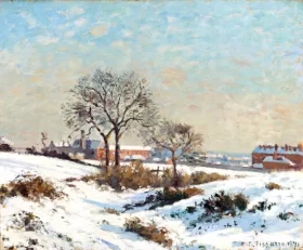 Snowy Landscape at South Norwood 1871 by Camille Pissarro Snowy Landscape at South Norwood 1871 by Camille Pissarro