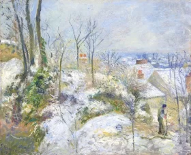 Rabbit Warren at Pontoise, Snow 1879 by Camille Pissarro Rabbit Warren at Pontoise, Snow 1879 by Camille Pissarro
