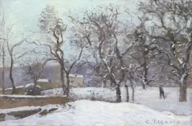 Snow at Louveciennes 1870 by Camille Pissarro Snow at Louveciennes 1870 by Camille Pissarro