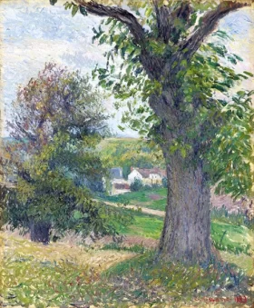 Châtaigniers à Osny, 1883 by Camille Pissarro Châtaigniers à Osny, 1883 by Camille Pissarro