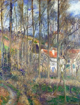 The Côte des Bœufs at L'Hermitage 1877 by Camille Pissarro The Côte des Bœufs at L'Hermitage 1877 by Camille Pissarro