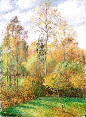 Autumn, Poplars, Eragny 1894 by Camille Pissarro Autumn, Poplars, Eragny 1894 by Camille Pissarro