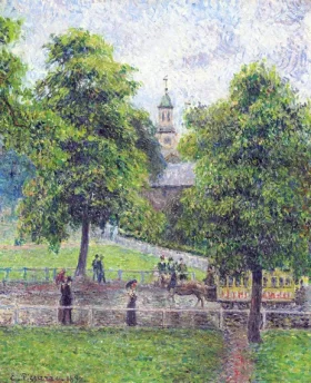 Saint Anne's Church 1892 by Camille Pissarro Saint Anne's Church 1892 by Camille Pissarro