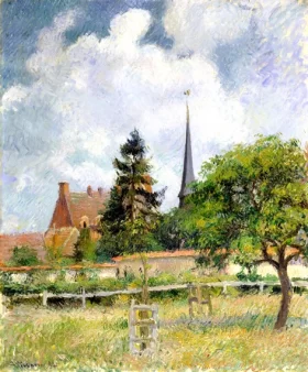 The Church at Eragny 1884 by Camille Pissarro The Church at Eragny 1884 by Camille Pissarro