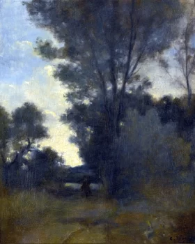 Cavalier à L'orée D'un Bois 1859 by Camille Pissarro