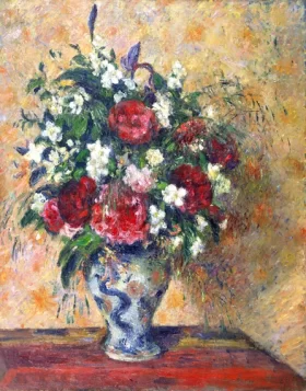 Still life with peonies and mock orange by Camille Pissarro Still life with peonies and mock orange by Camille Pissarro