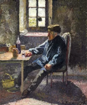 Old Wingrower, Moret 1902 by Camille Pissarro