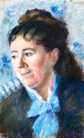 Portrait de Félicie Vellay Estruc 1874 by Camille Pissarro