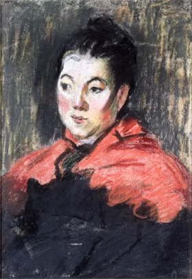 Portrait of Mlle Marie Daudon 1876 by Camille Pissarro