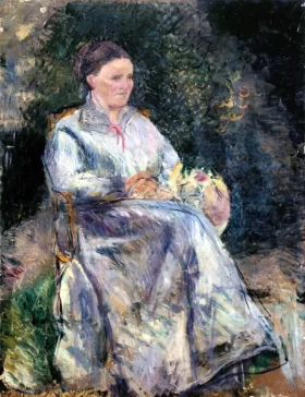 Julie Pissarro au jardin 1874 by Camille Pissarro
