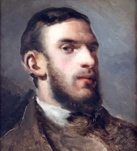 Self-portrait 1857 by Camille Pissarro