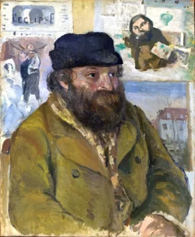 Portrait of Cézanne 1874 by Camille Pissarro