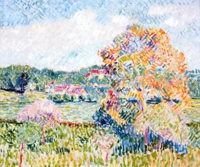 Le Grand Noyer à Eragny, Automne 1890 by Camille Pissarro Le Grand Noyer à Eragny, Automne 1890 by Camille Pissarro