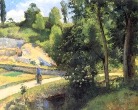 The Quarry, Pontoise 1875 by Camille Pissarro The Quarry, Pontoise 1875 by Camille Pissarro