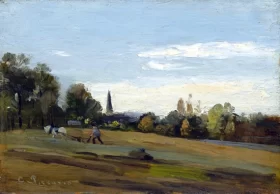 Le Labourage, Bérelles 1860 by Camille Pissarro Le Labourage, Bérelles 1860 by Camille Pissarro