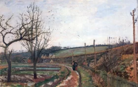 Winter Landscape 1873 by Camille Pissarro Winter Landscape 1873 by Camille Pissarro